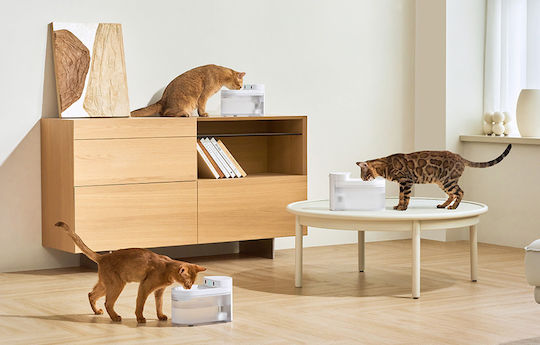 Catlink Αυτόματη Πλαστική Ποτίστρα / Συντριβάνι για Γάτα 2x 2.3lt 17cm σε Γκρι Χρώμα