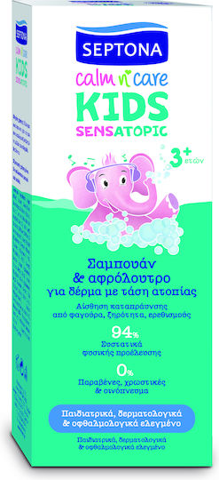 Septona Kids' Bubble Bath & Shampoo Calm & Care for Atopic Dermatitis in Gel Form 200ml
