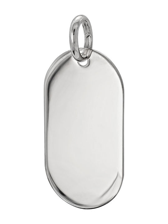 Kiriakos Gofas Charm Ausweis aus Weißgold 14K