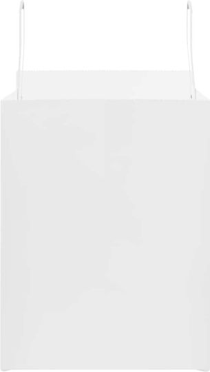 vidaXL Χάρτινη Τσάντα για Δώρο Λευκή 32x28x22εκ. 50τμχ