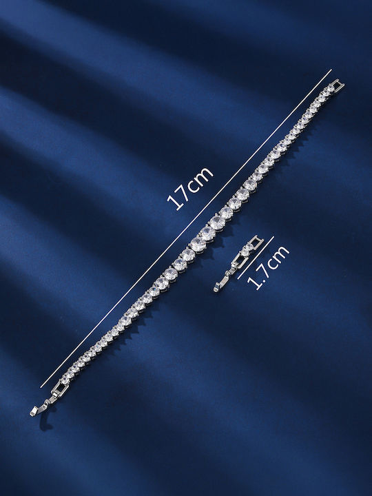 Chrysothemiss Brățară Pentru Femei Cu Zircon 17cm