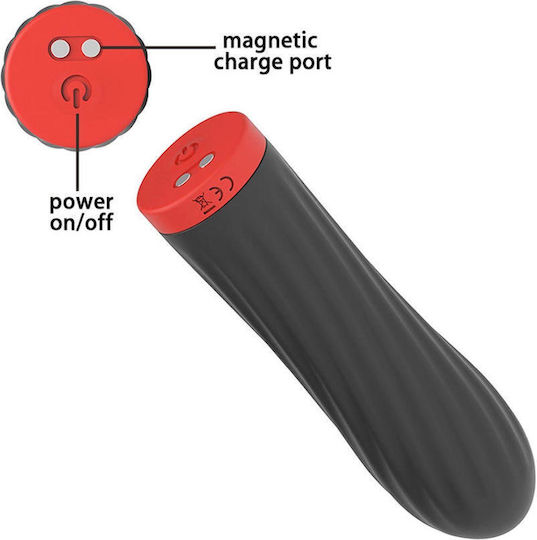 Rechargeable Silicone Touch Vibrator Usb 10 Functions Black