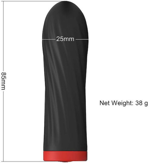 Rechargeable Silicone Touch Vibrator Usb 10 Functions Black