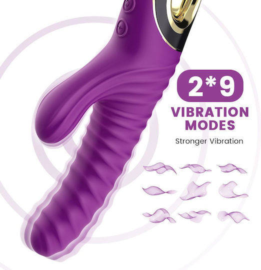 Multifunctional Bunny Vibrator 22cm 2x9 Modes