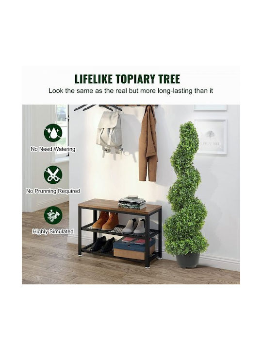 Künstlicher Baum für den Außenbereich Buxus (Gewöhnlicher Buchsbaum) Grün 91.44cm 2Stück Vevor