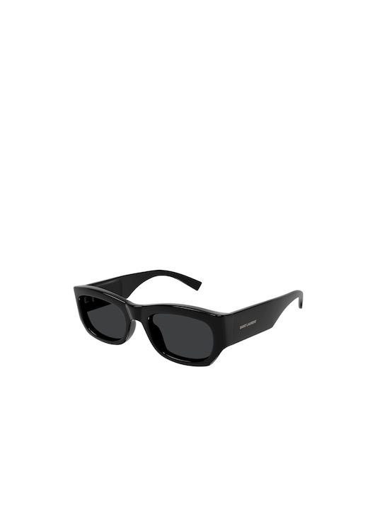 Ysl Sunglasses with Black Plastic Frame and Black Lens SL 713 001