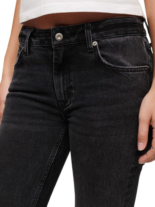 Γυναικείο Jean Παντελόνι Mid Rise σε Bootcut Εφαρμογή Wood Ridge Black