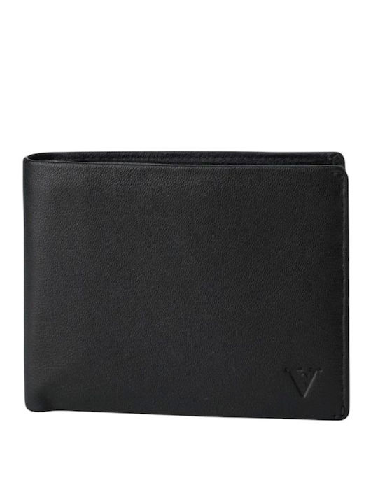 Set Leather Men's Wallet Black