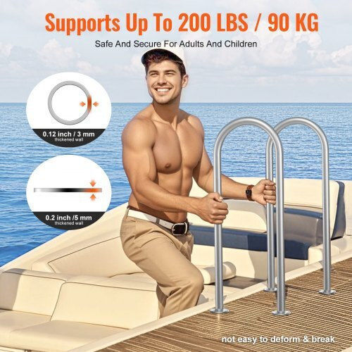 Vevor Pool Handle made of Aluminum 36x13cm Gray