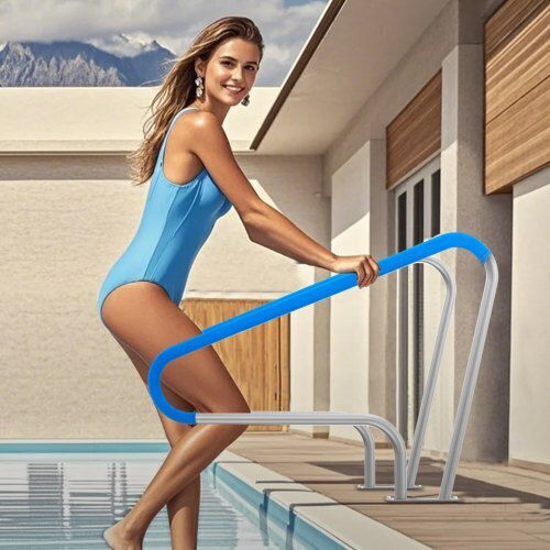 Vevor Pool Handle made of Stainless Steel 121.92x91.44cm White