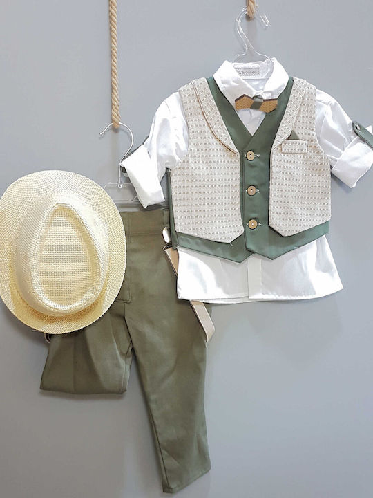 Taufset für Jungen Traktor-Outfit Karussell 10-teilig Pc-380