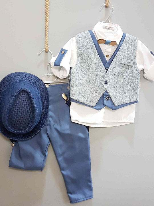 Taufset für Jungen Elefanten-Outfit Karussell 10-teilig Pk-352