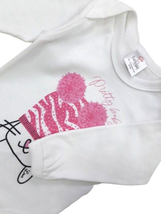 Pretty Baby Baby Bodysuit Long-Sleeved Pretty Pink