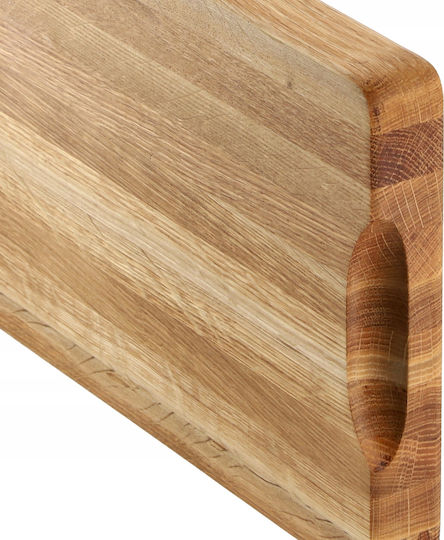 Kadax Επιφάνεια Κοπής για Ψωμί Ξύλινη Καφέ 45x30cm