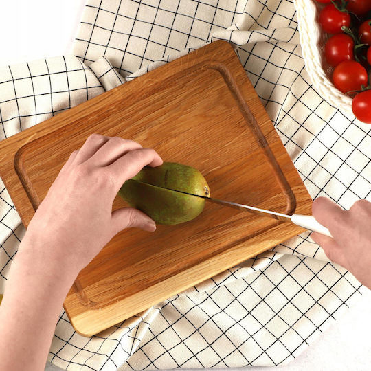 Kadax Rectangular Wooden Chopping Board Brown 25x20cm