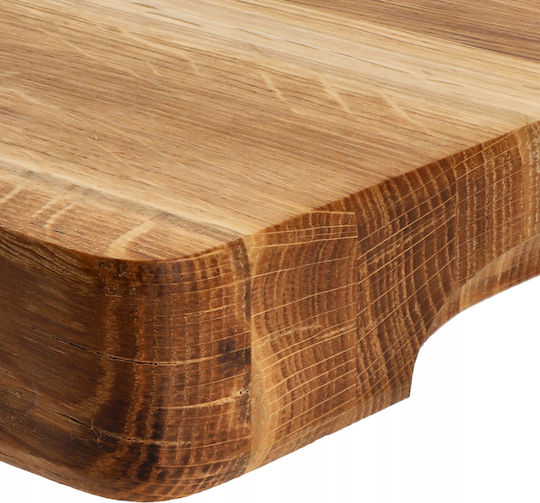 Kadax Επιφάνεια Κοπής για Ψωμί Ξύλινη Καφέ 40x25cm