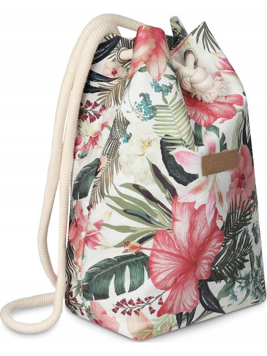 Zagatto Stoff Strandtasche Rucksack Mehrfarbige