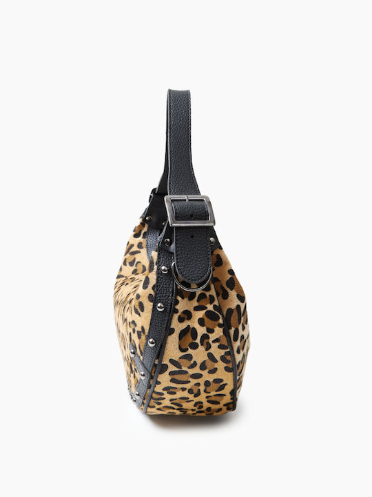Hype Vegan Baguette Γυναικεία Τσάντα Ώμου Leopard