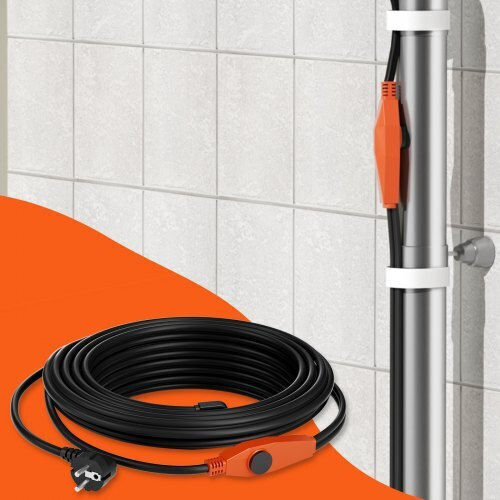 Vevor Rohrheizkabel 9m 23W/m Eingebauter Thermostat Gdjrdlmc30ft7eaagv2