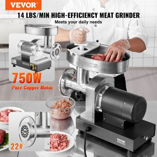 Vevor Μηχανή Άλεσης Κιμά 750W Γκρι