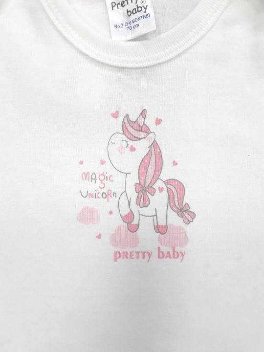 Pretty Baby Baby Bodysuit Short-Sleeved Unicorn