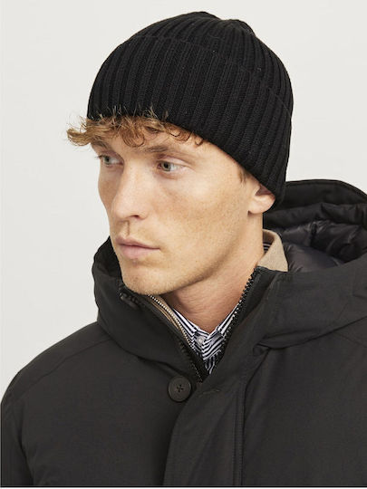 Beanie Γυναικείος Σκούφος Πλεκτός σε Μαύρο χρώμα