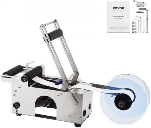 Mașină de Etichetat Sticle Vevor Mt-50 Semi-Automată Reglabilă 50 Bucăți pe Minut Sticle 12-90mm Mt-50yptbj0000001v2