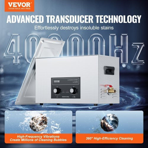 Vevor Ultrasonic Cleaner 30lt with Digital Timer