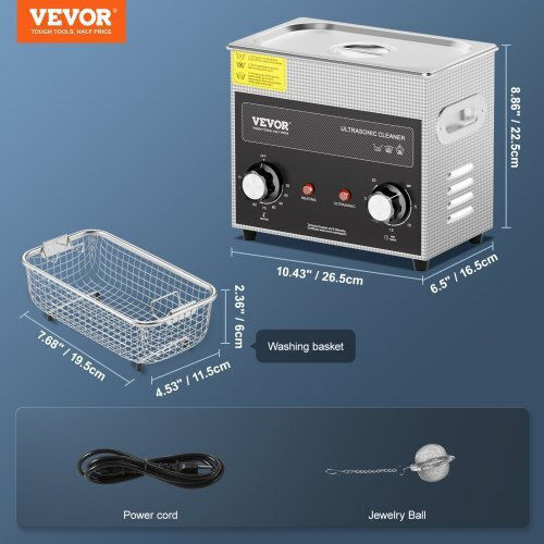 Vevor Ultrasonic Cleaner 3lt