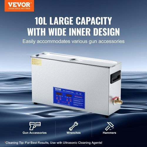 Vevor Καθαριστής Υπερήχων 10lt με Ψηφιακό Χρονοδιακόπτη
