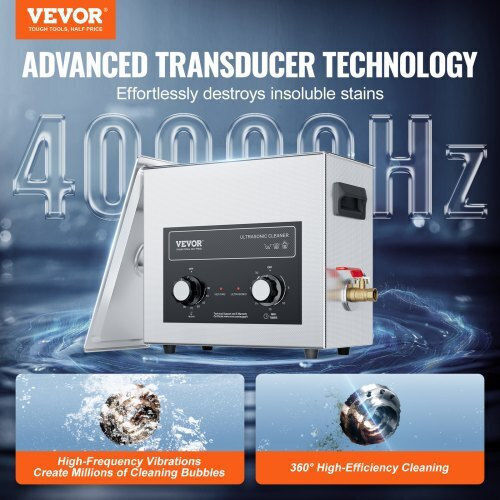 Vevor Ultrasonic Cleaner 6lt with Digital Timer