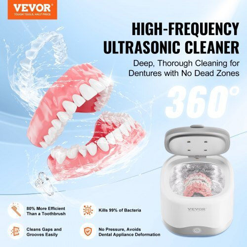 Vevor Ultrasonic Cleaner 200ml with Mechanical Timer