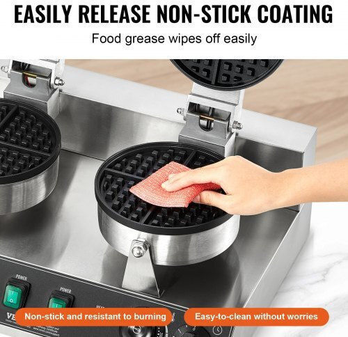 Vevor Commercial Round Waffle Maker SYBLSHFBJZYBC5B6EV2