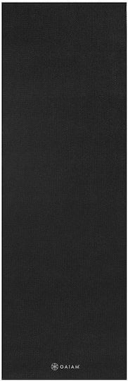 Gaiam Στρώμα Γυμναστικής Yoga Μαύρο (173x61cm)