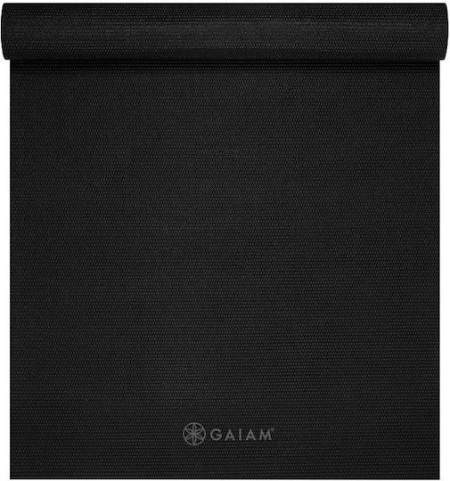 Gaiam Στρώμα Γυμναστικής Yoga Μαύρο (173x61cm)