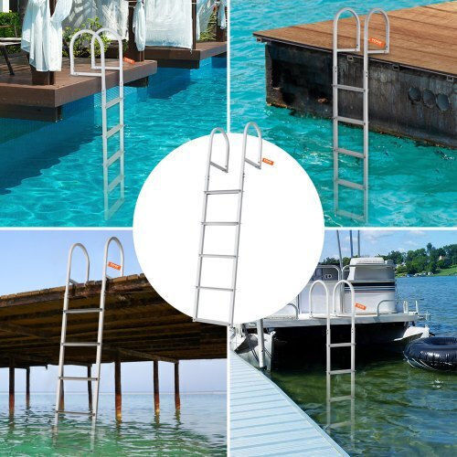 Vevor Aluminum Pool Ladder with 8cm Width Silver