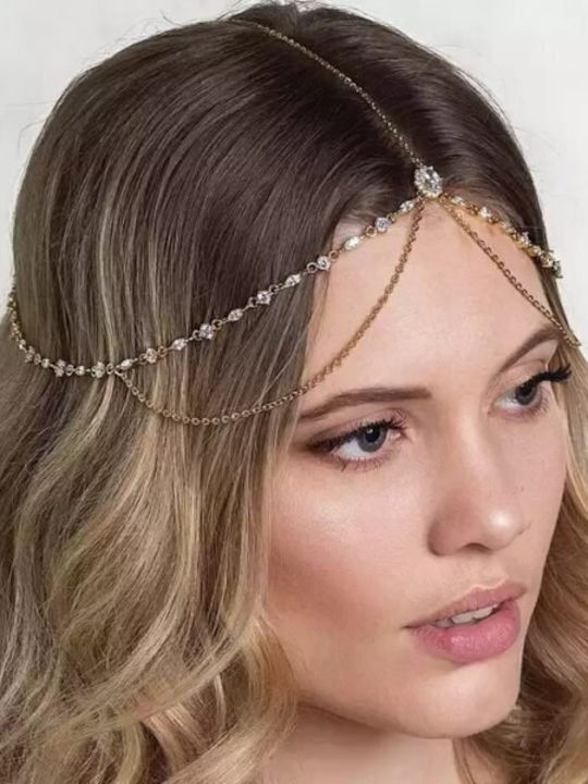 Zirkon Schmuck Gold Glanz Braut Ac263 Haarschmuck Hrd-ac263