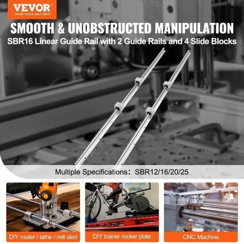 Vevor Sbr16 Guide Set 1500mm 2 Guides & 4 Sbr16uu Blocks Cnc Router Zxdgsbr16mm157zt7v0