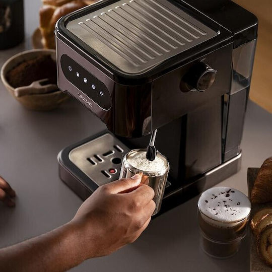 Cecotec Power Espresso Μηχανή Espresso Πίεσης 20bar Μαύρη