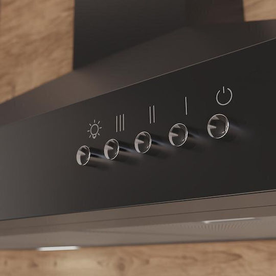 Cecotec Bolero Flux PM 606500 Chimney Vent Hood 60cm Black