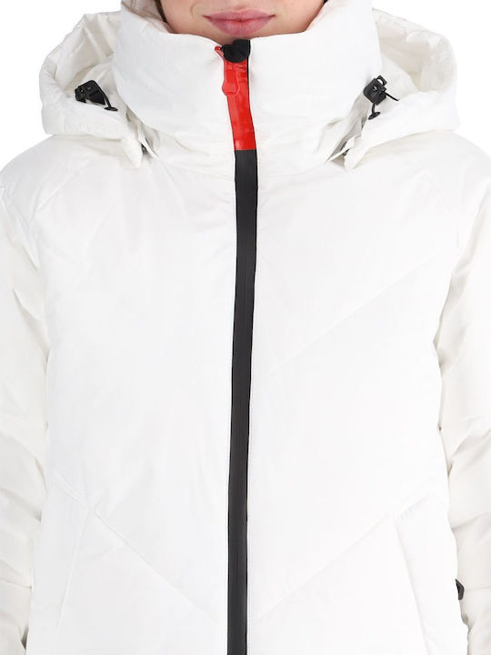Icepeak 653114530-980 Frauen Jacke aus für Ski & Snowboard Weiß