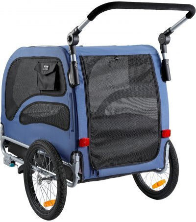 Vevor Waterproof Dog Carrying Blue Bicycle Trailer for 15kg Pets