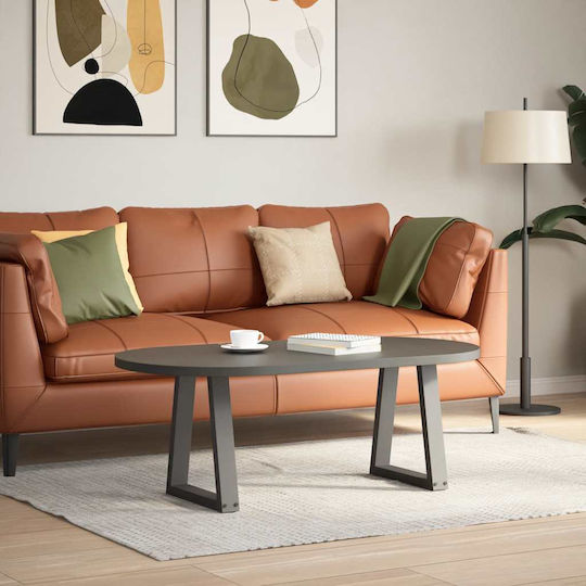 vidaXL Metallic Furniture Leg 2 Pieces Suitable for Table / Coffee Table / Office 28x42cm Anthracite
