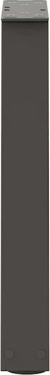 vidaXL Metallic Furniture Leg 2 Pieces Suitable for Table / Coffee Table / Office 28x42cm Anthracite