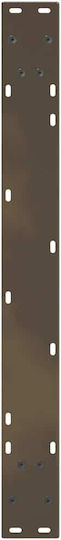 vidaXL Metallic Furniture Leg 3 Pieces Suitable for Table / Coffee Table / Office 90x72cm Brown