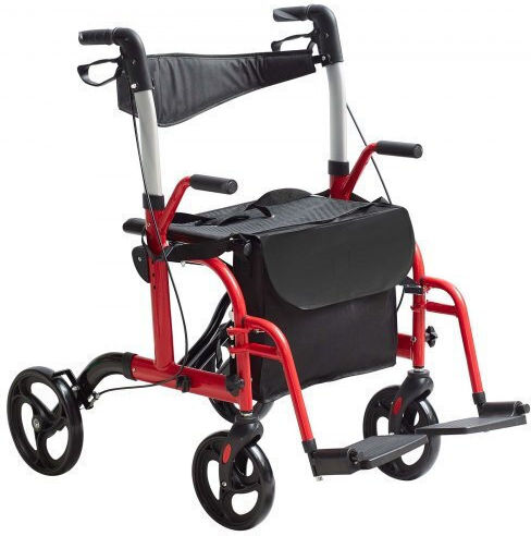Vevor Foldable Aluminum Red Walker