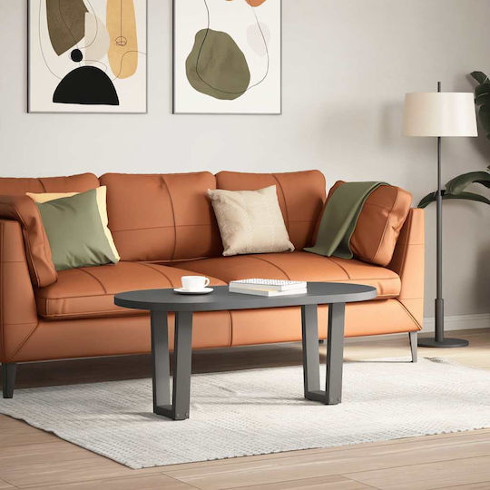 vidaXL Metallisches Möbelbein 2Stücke Für Tisch / Beistelltisch / Büro 28x42cm Anthrazit