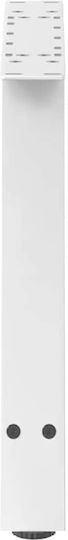 vidaXL Metallic Furniture Leg 2 Pieces Suitable for Table / Coffee Table 70x42cm White