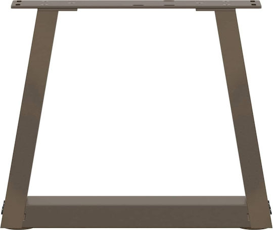 vidaXL Металик Крак На Мебел 2 Бройки Подходящ За Маса / Малка Маса / Офис 40x30см Кафяв