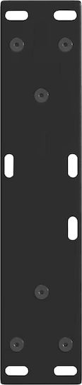 vidaXL Metallic Furniture Leg 2 Pieces Suitable for Table / Coffee Table / Office 38x42cm Black